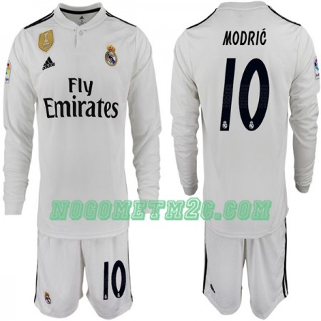 Dječji Nogometni Dres Real Madrid MODRIC 10 Domaći 2018/19 Dugim Rukavima Dječji Nogometni Dres Real Madrid MODRIC 10 Domaći 2018/19 Dugim Rukavima